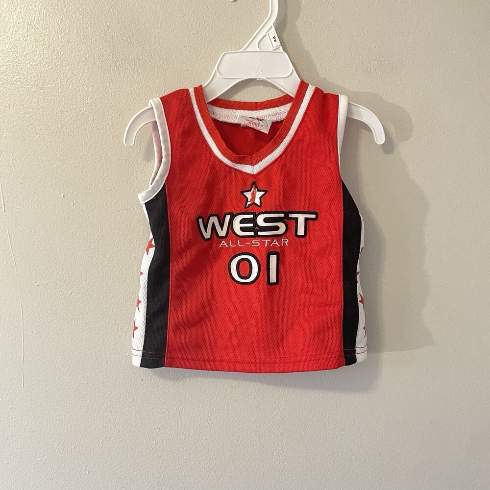 Vintage West Allstar Baby Basketball Jersey Sz 12 Months